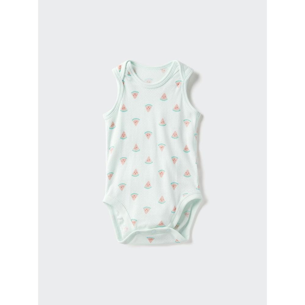 Uniqlo Japan Cotton Mesh Bodysuit Sleeveless