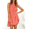 Womens Holiday Irregular Dress Ladies Summer Beach Sleeveless Party Dress