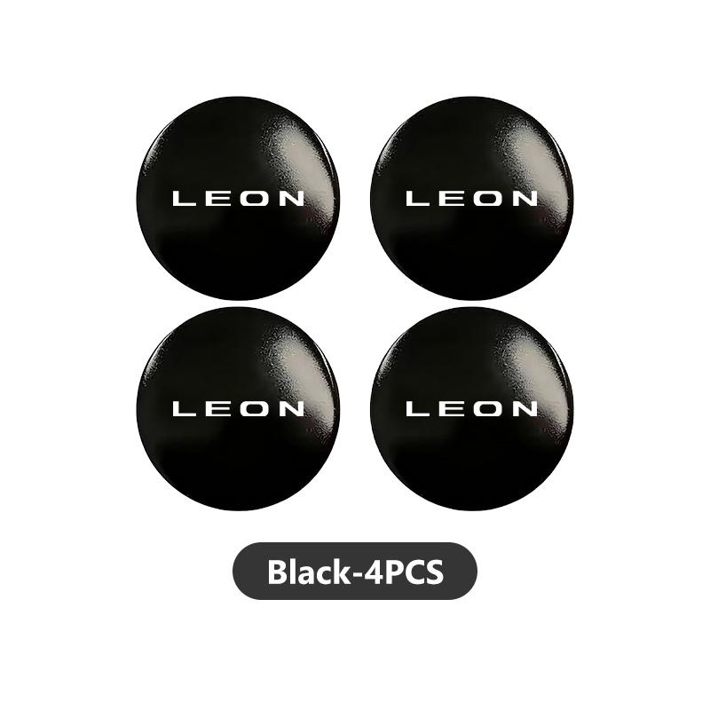 56mm 4pcs Car Wheel Center Hub Cap Badge Logo Sticker For Seat FR Cupra Altea Arona Exeo Leon Ibiza Toledo Mk3 Mk2
