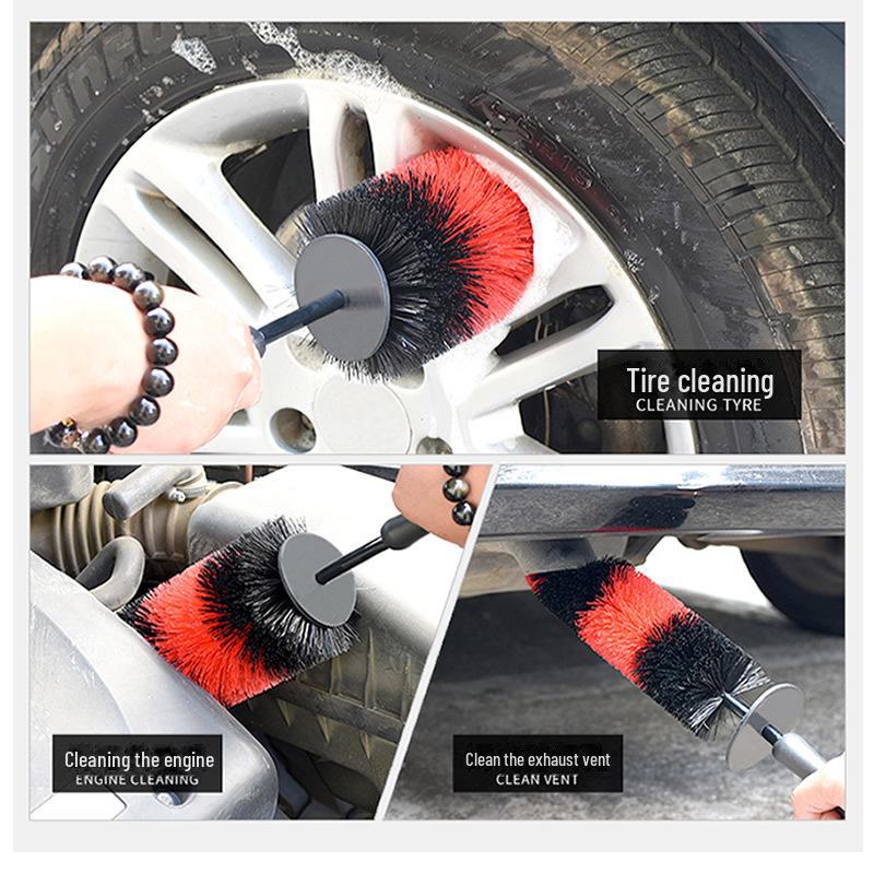 Steel Rim Cleaning Brush - Small Car Wheel Cleaner