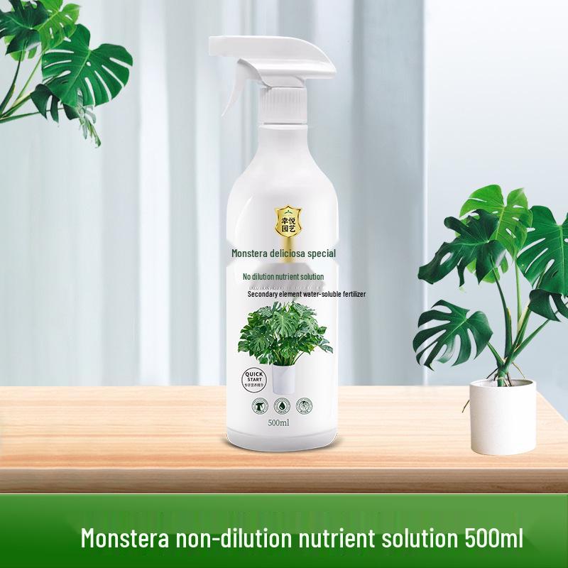 Monstera Foliar Spray: No-Dilution Nutrient Solution for Hydroponics, Rust Spots & Yellow Leaves Treatment