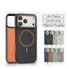 Luxury Litchi Pattern Phone Case For iPhone 17 Air 16 15 14 Plus 13 12 Pro Max Wireless Charging Shockproof Cover For Magsafe