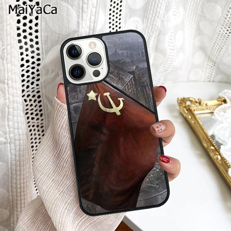 

USSR Flag Soviet Union Phone Case Cover For iPhone 17 Air 16 16e 15 plus 11 12 13 14 pro max shell coque iPhone 11pro max