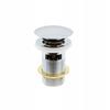 Hydroland Round Click-Clack Overflow Plug, Silver, 1 Pc