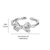 Light Luxury Niche Design Bow Open Ring, New Trendy Index Finger Ring, High-end Element Ring Ring, Ring Woman