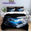 Comment entraîner votre dragon Sans-Dent et Furie Éclair (2) Housse de couette et taies d'oreiller, Linge de lit pour fans de HTTYD, Super cadeau.chl