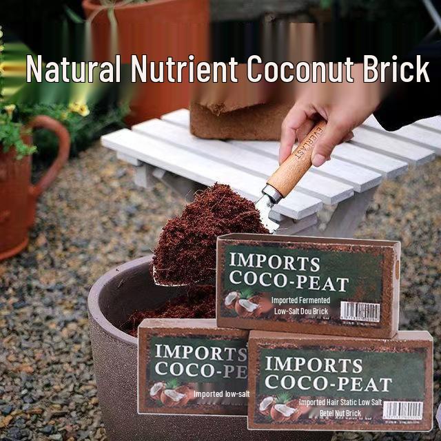 High Expansion Compressed Coconut Coir Nutrient Soil for Universal Plant and Vegetable Growth