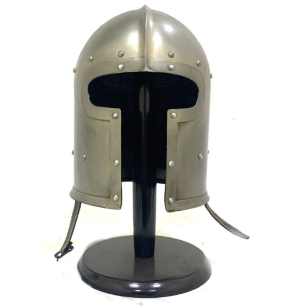 

Средневековый рыцарский шлем, шлем барбута, старинные доспехи, деревенский декор для дома, средневековый декор, старинный шлем как