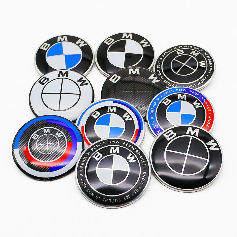 MWPF4 Blue White For BMW E46 E39 E90 E60 F10 F30 z3 z4 F35 F07 G20 74mm Trunk Badge 82mm Front Grille Logo Original Replacement