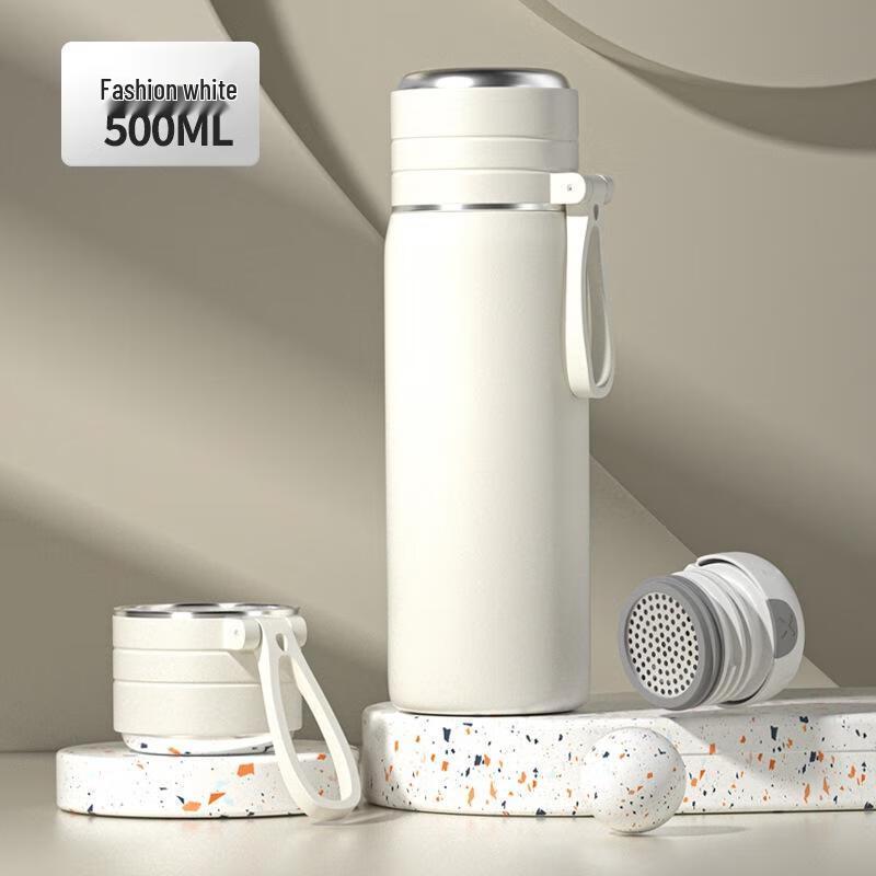 ZETAI 500ml Insulated Stainless Steel Tea Infuser Bottle