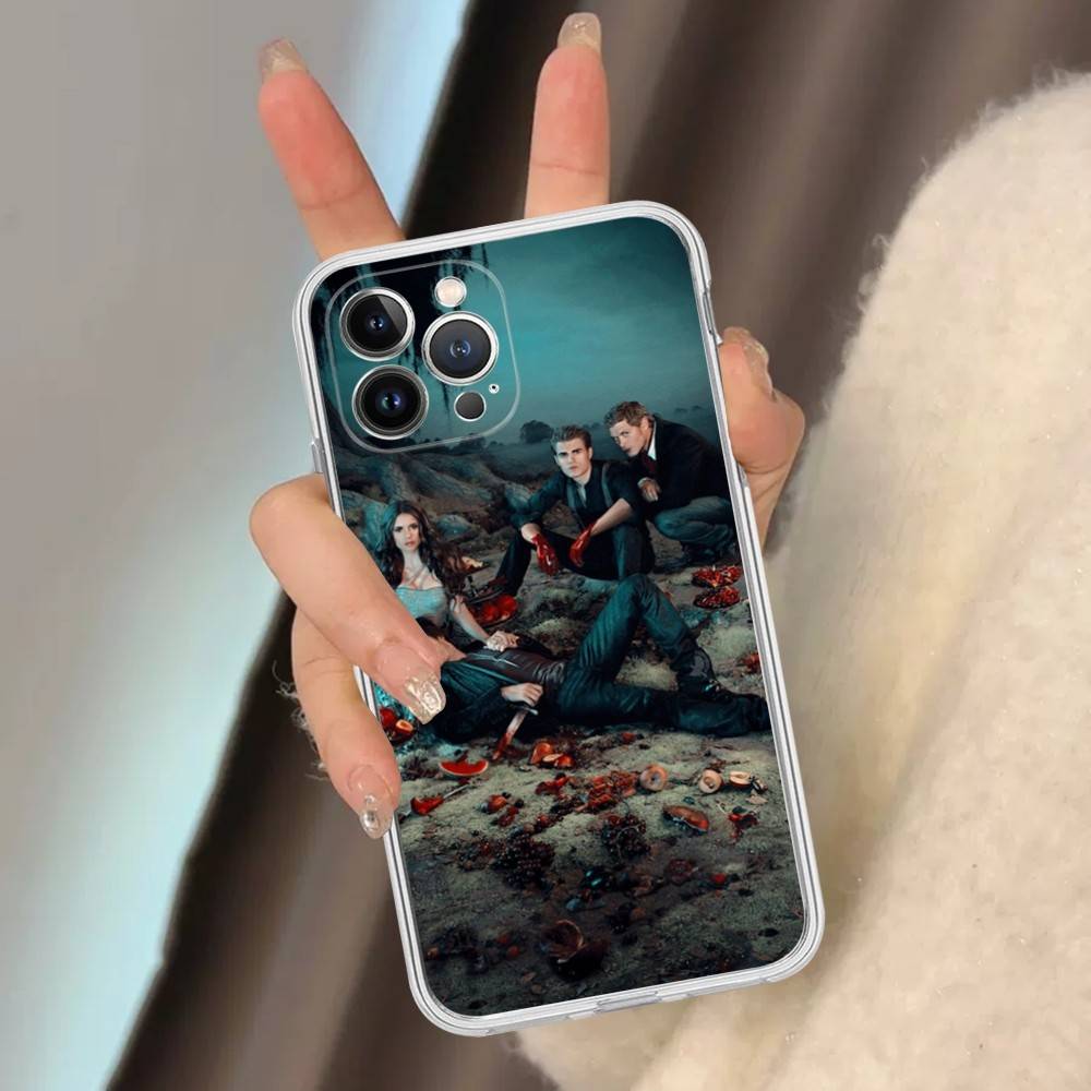 The Vampire Diaries TV-Hülle für iPhone 16, 15 Pro Max, iPhone 14, 11, 12 High End und 13 Pro (Silikon)
