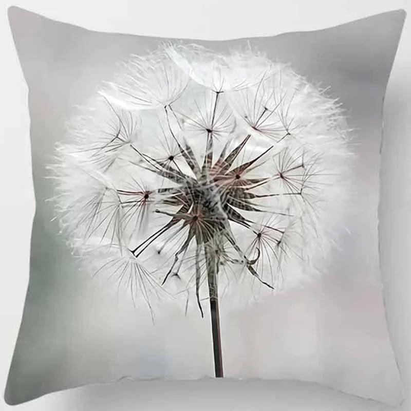 

45x45 см квадратный наволочка с принтом одуванчика, автомобильный диван, подушка для сиденья, эстетичная комната для спальни, домашний декор, наволочка для объятий 30x30cm