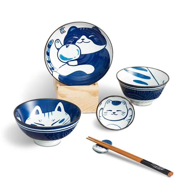 JING REPUBLIC Lucky Cat Dinnerware Set