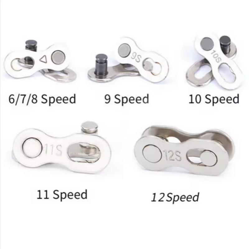 Mountain Bike Chain Magic Buckle Single Speed Chain Quick Release Bicycle Chain Missing Link Bicycle Parts 1/8S/9/10/11/12 Speed