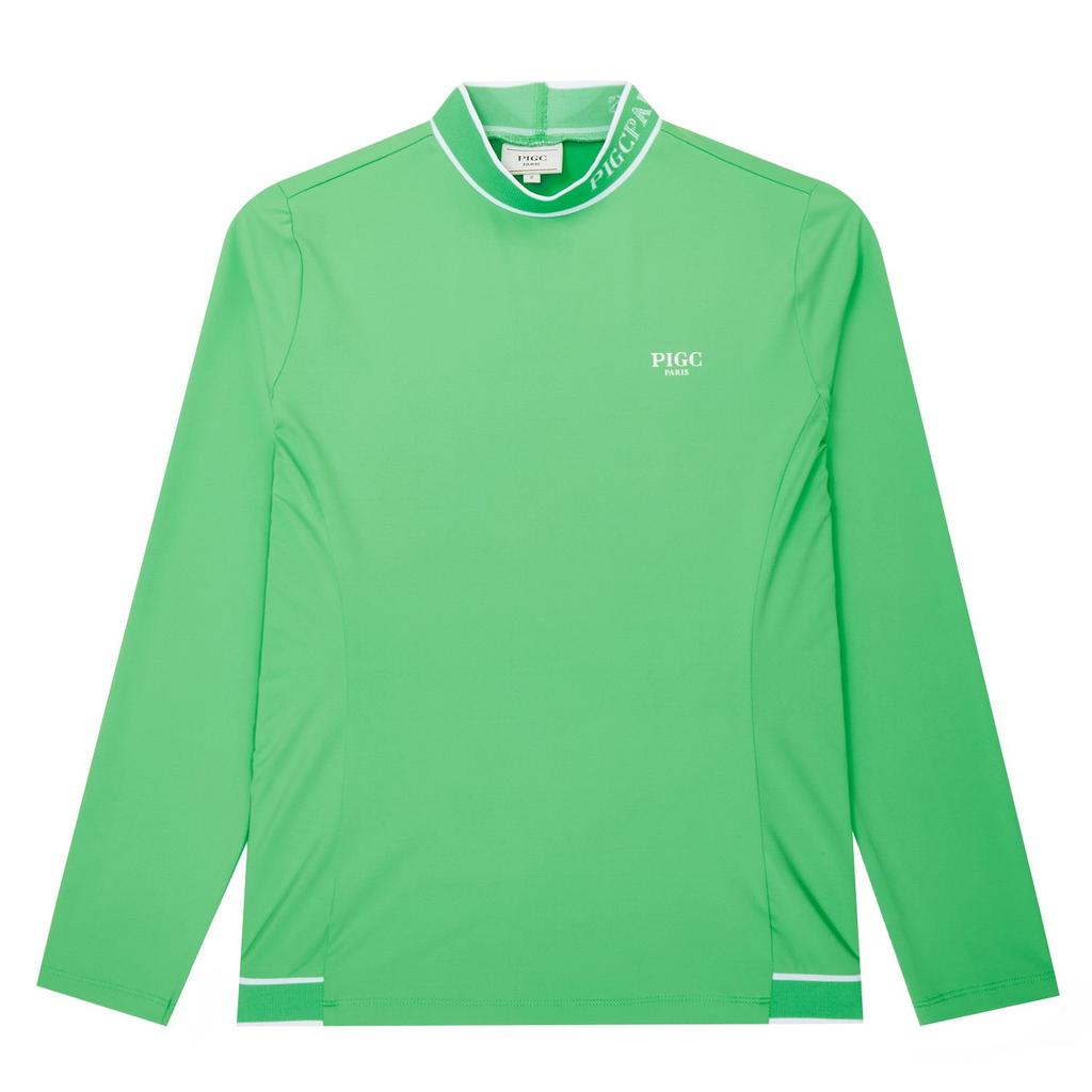 PIGC Women'S Mock Neck Long Sleeve T-Shirt (Sw0Dks10222)