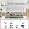 Small Turtle Habitat Tank with Heating Pad and Basking Light Constant Temperature Reptile Hibernation Box Complete Pet Ecosystem
