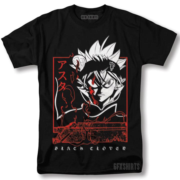 Black Clover Asta Yuno Shirt Anime Manga Tshirt Anime Manga T-shirt XL