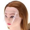 50pcs Hairdressing Haircut Face Mask Shield Cover Hair Cutting Dyeing Protector with Handle Pro