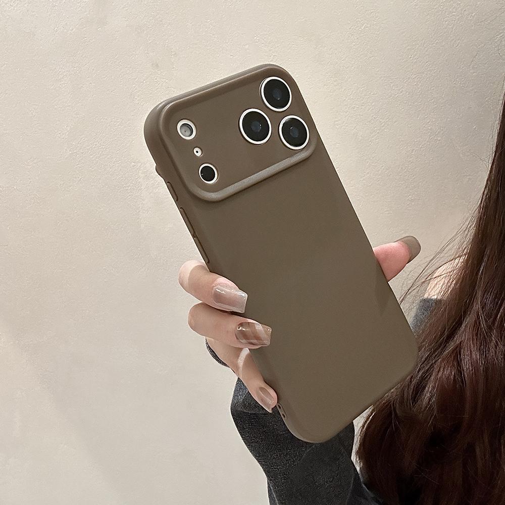 Silicone Shockproof Phone Case for Iphone 17 Air 16 Pro Max 15 Plus 14 Pro 13 12 11 Camera Lens Protective Minimalist Fully-Covered Frosted Cover