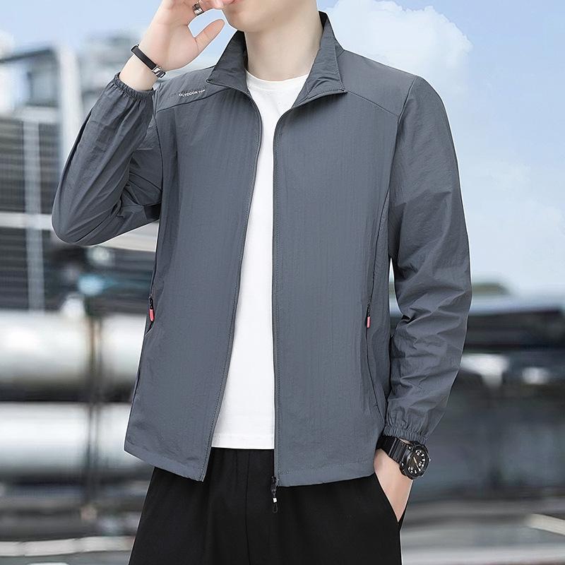 Men's Ice Silk Quick-Dry Lightweight Sun Protection Top - Summer Breathable Thin Outdoor Outerwear