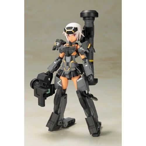Kotobukiya Frame Arms Girl Gourai Kai Black with FGM148 Type Anti-Tank Missile, Approximately 160mm Tall, Non-Scale Plastic Model