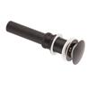 Stainless Steel Bathroom Sink Drain Rustproof Anti Clog Pop Up Drain Stopper Matte Black