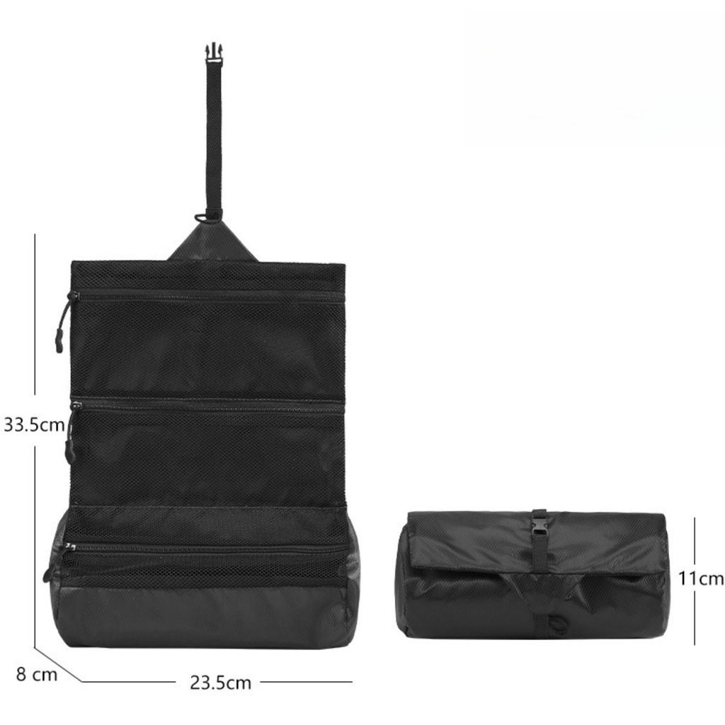 Travel Waterproof Toileting Bag for Men, Camping Storage for Business Trips, Foldable Portable Bag, Toileting Set