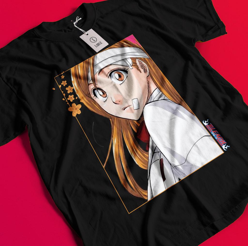 Orihime Inoue Shirt Bleach Anime Tshirt Aizen T-Shirt Ichigo Bankai Yhwach Tee BB726