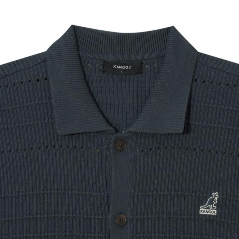 Kangol Crocheted Shirt Charcoal 1903