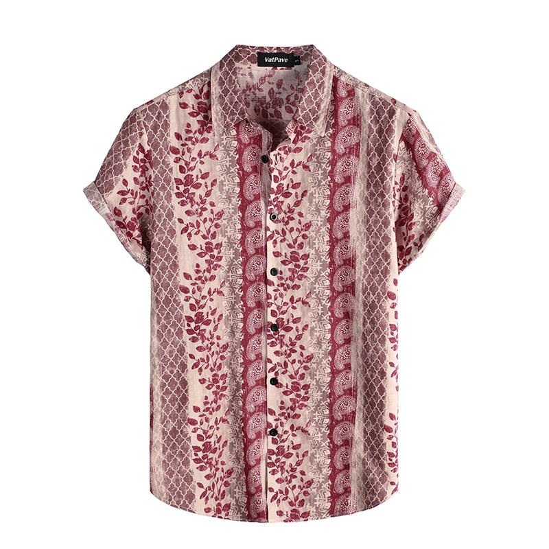 Pánské ležérní havajské květinové košile 3D plný potisk krátký rukáv na knoflíky tropická pláž pro muže Camisa Manga Masculina