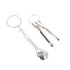 3Pcs/Set Mini Cross+ Flat Screwdriver + Wrench Portable Set Multifunctional Mini Wrench Keychain For Bike Motorcycle Repair Tool