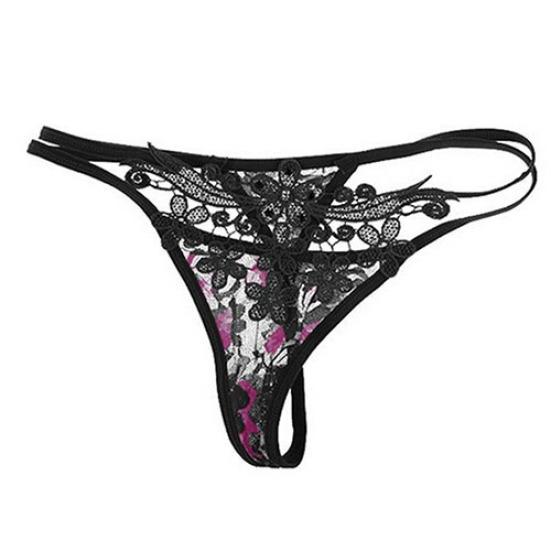 Women Sexy Lace Hollow Thongs G-string Briefs Panties Knicker Lingerie Underwear