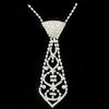 Rhinestone Neck Tie Women Rhinestone Necktie Necklace Party Costumes Jewelry Accessories Gift for Women