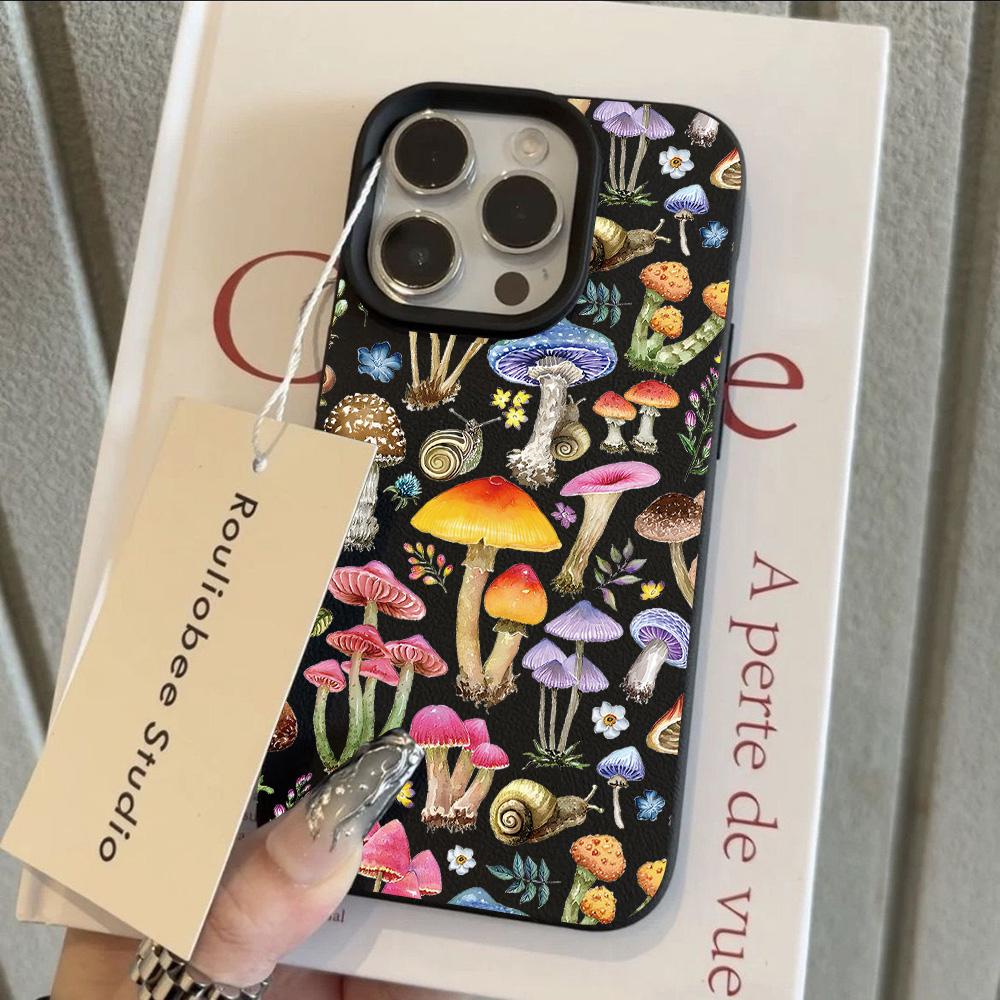 HOT Cool Flower Lily Luxury Lichee Leather Pattern Phone Case For iPhone 17 16e 16 15 14 13 12 11 Air Pro Max Plus X XR XSMax