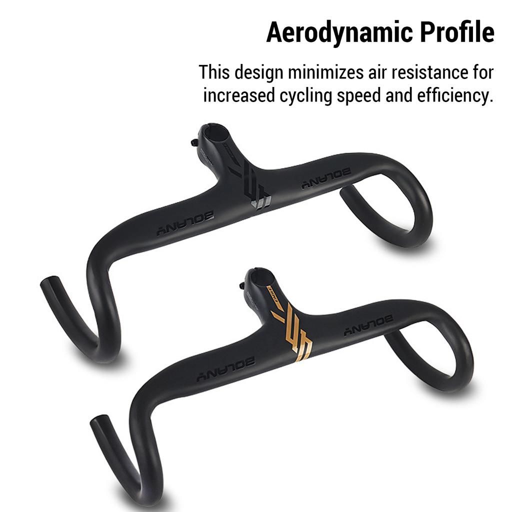 Road Bike Handlebars Aerodynamic Aluminum Integrated Handlebar Bracket Bicycle Accessory for