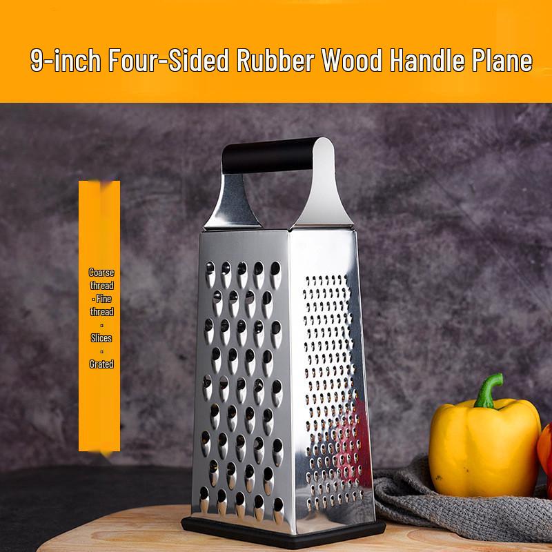 Stainless Steel Multifunctional 4-Sided Vegetable Grater & Slicer
