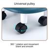 1PC with Wheels for Household Living Imitation Leather Portable Small Stool Universal Wheel Pulley Low Stool Silent Mobile