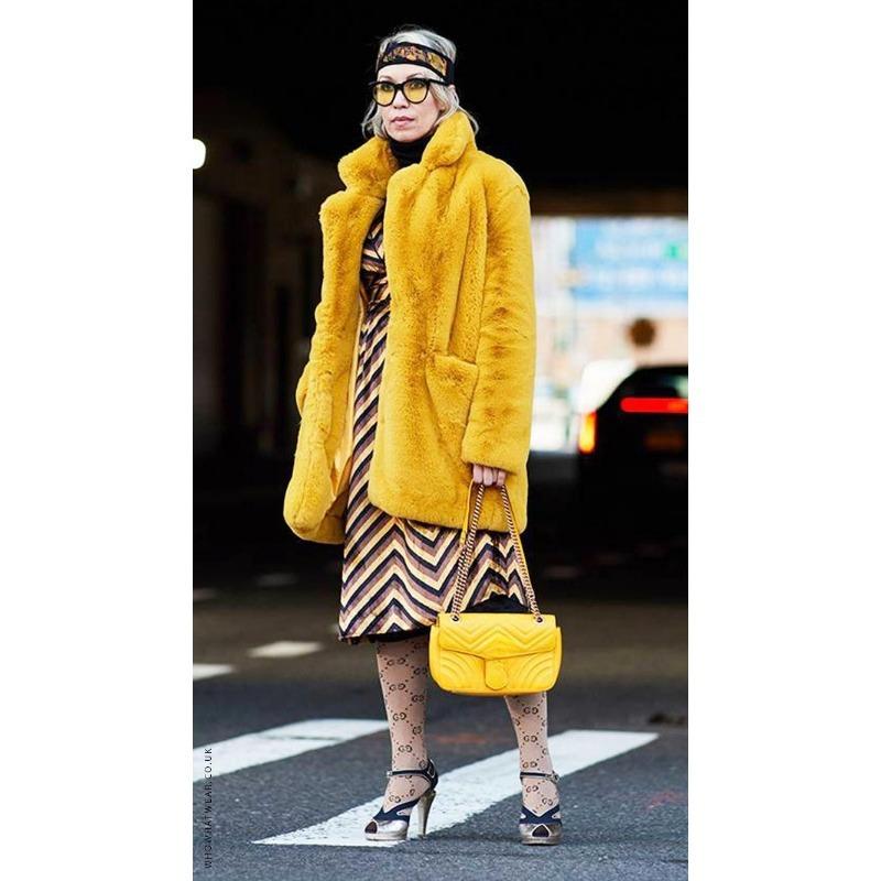 

Зимнее длинное модное плюшевое теплое повседневное свободное пальто утолщенное пальто на полах XL жёлтый