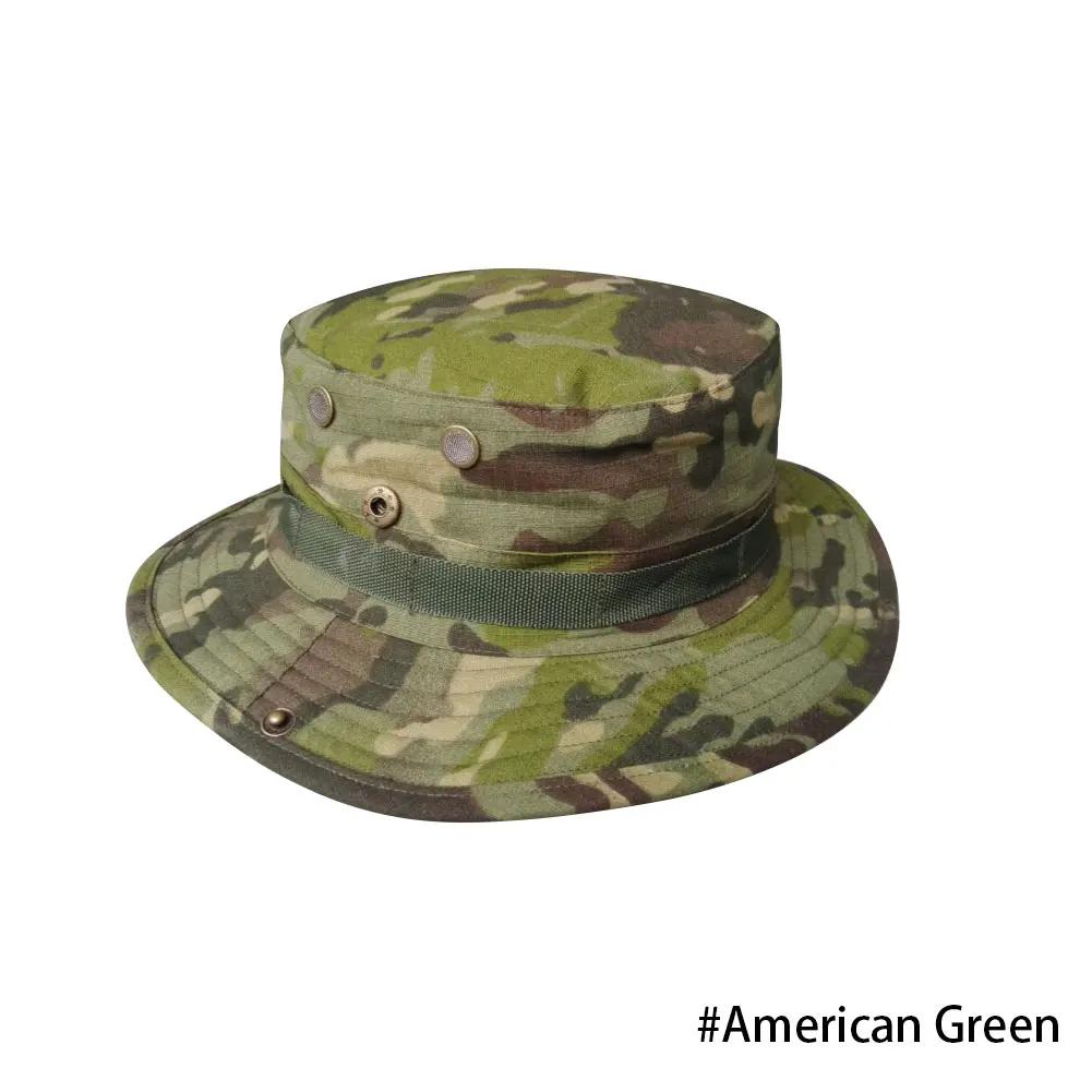 Men Hunting Hiking Outdoor Camo Sun Caps Camouflage Hat Tactical Bucket Hats Panama Summer Cap