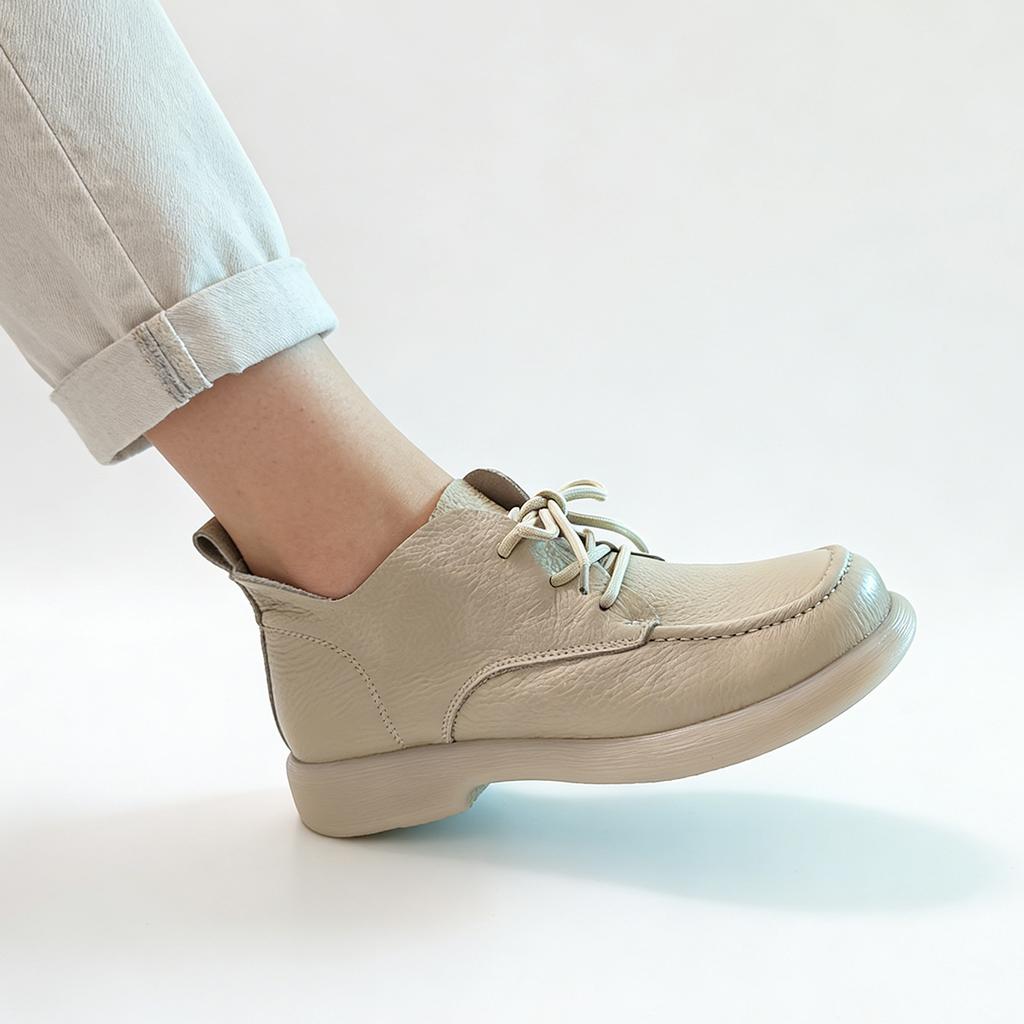 Handmade Soft Genuine Leather Women's Casual Loose-fitting Shoes Comfortable Retro Style Lightweight Flat Non-Slip Mother Shoes Plus Size 41
