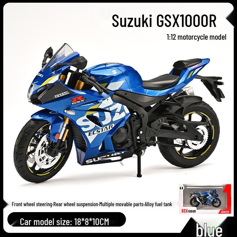 Kawasaki 1:12 Model de motocicleta din aliaj Ducati cu sunet pentru copii