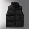 2025 New Stand-up Collar Vest Cotton Clothes for Men and Women In Winter Simple Sports Leisure Warm Couple Vest