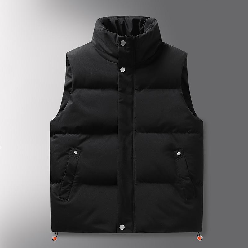 2025 New Stand-up Collar Vest Cotton Clothes for Men and Women In Winter Simple Sports Leisure Warm Couple Vest