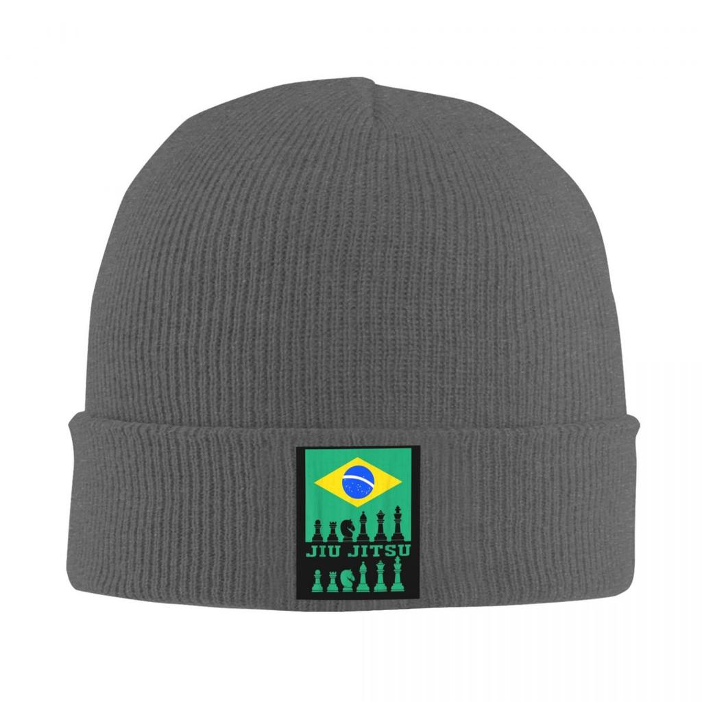 Brazilian Jiu Jitsu Flag Jiu Jitsu Chess Warm Knitted Cap Winter Knit Bonnet Hat Skullies Beanies Hip Hop Caps for Unisex