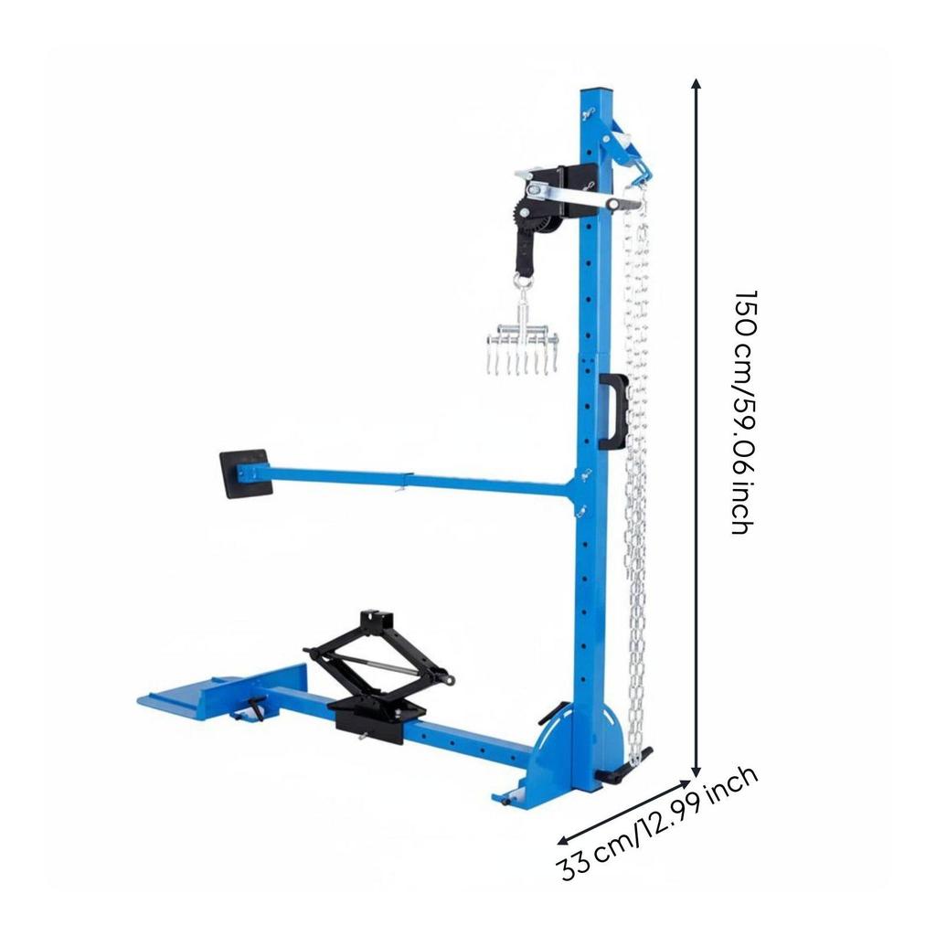 Auto Body Pulling Frame Sturdy Steel Construction Damage Station