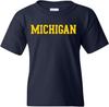 NCAA Basic Block, Team Color Youth T Shirt, College - University