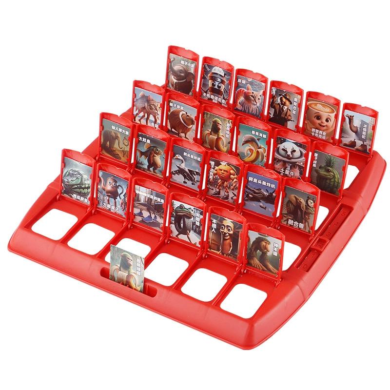 Ai Abstract Animals Brainrot Guess Who I Am Game Tungtungtung Sahur Tralarero Tralala Parent-Child Interactive Puzzle Board Game