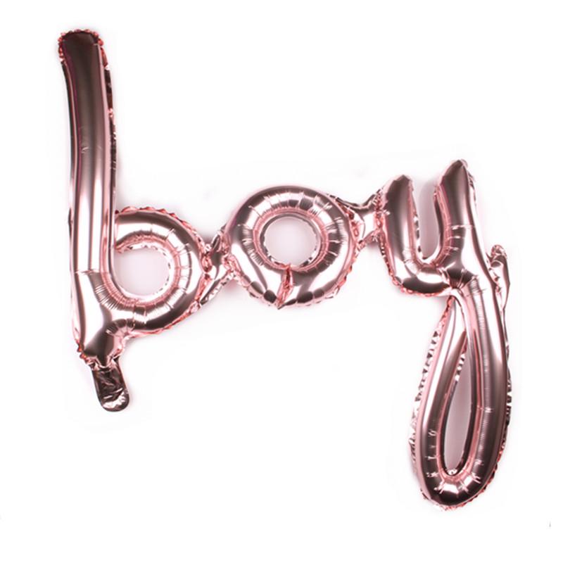 Buy 1pc One Baby Boy Girl Script Foil Balloon Baby Shower Birtdhay ...