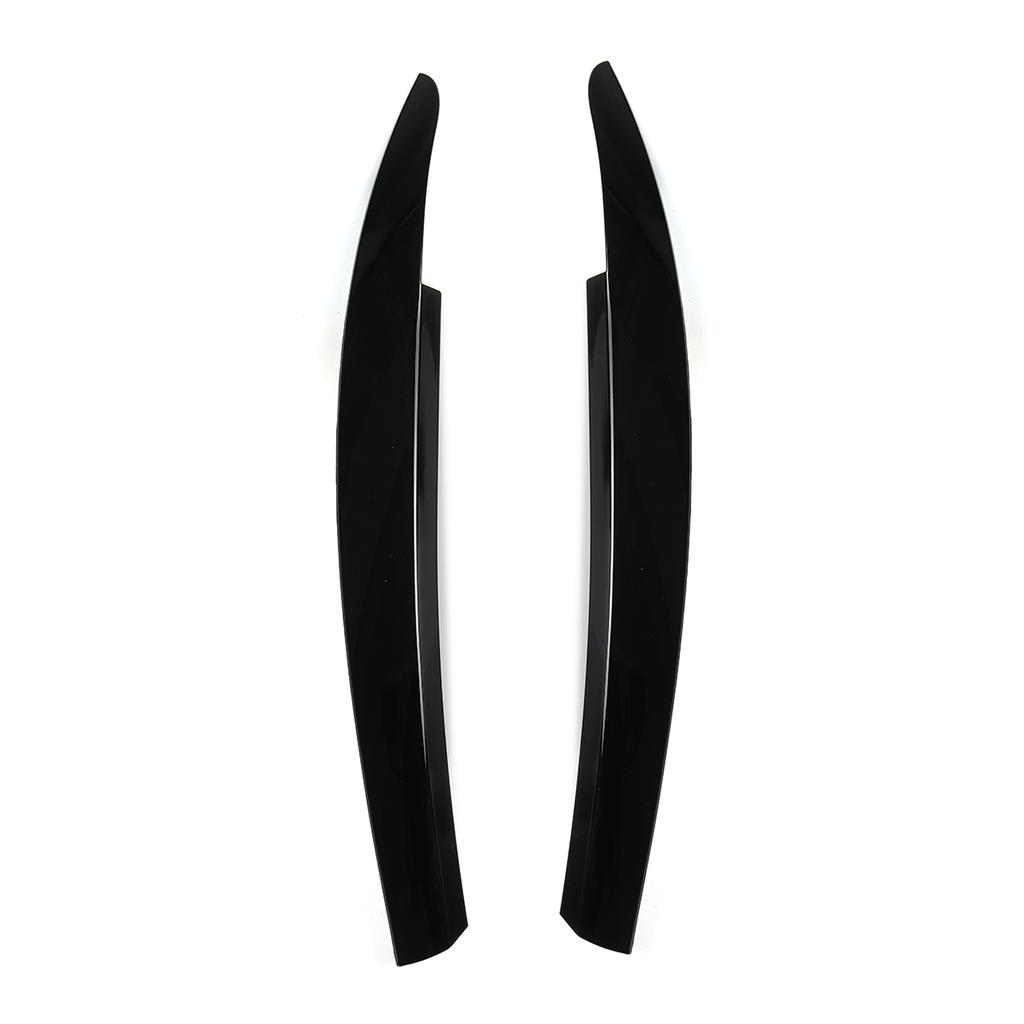 Noir Brillant/Fibre de Carbone Voiture Phares Avant Sourcils Paupières Garniture Autocollants Pour VW Scirocco R GTS 2008-2017 Sourcil de Phare