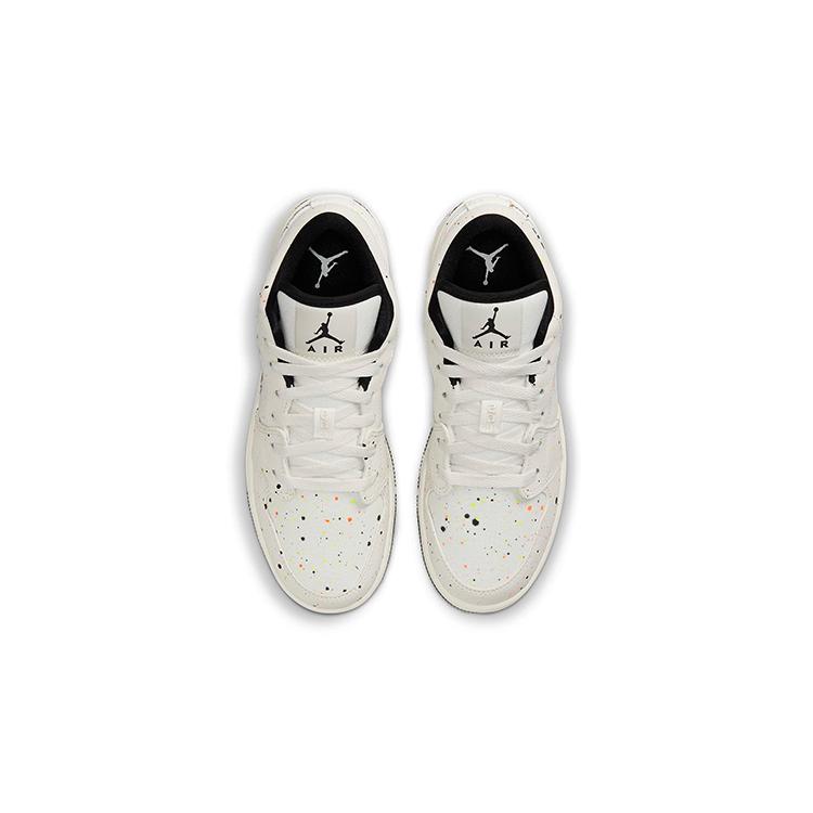 New Jordan 1 Low SE Paint Splatter GS DH3295-100